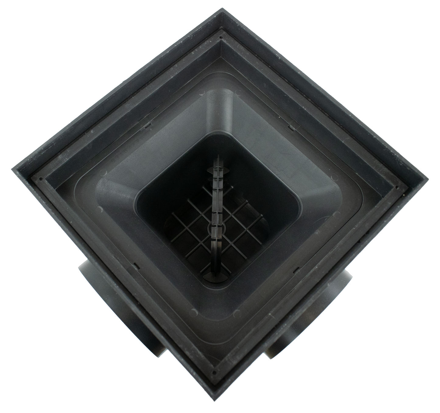 DEKDrain - Hydrus PP 300 x 300mm Trapped Yard Gully, Catch-Pit Plus with B125 Cast Iron Grating Ø75-140