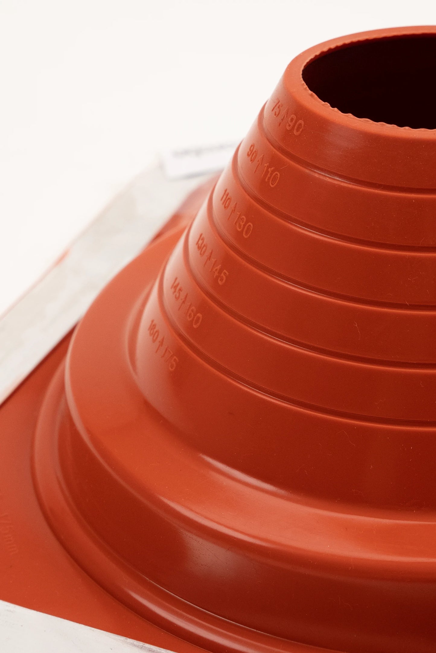 Dektite Combo Rubber Roof Flashing 75 - 175mm Red Silicone (DC204REC)