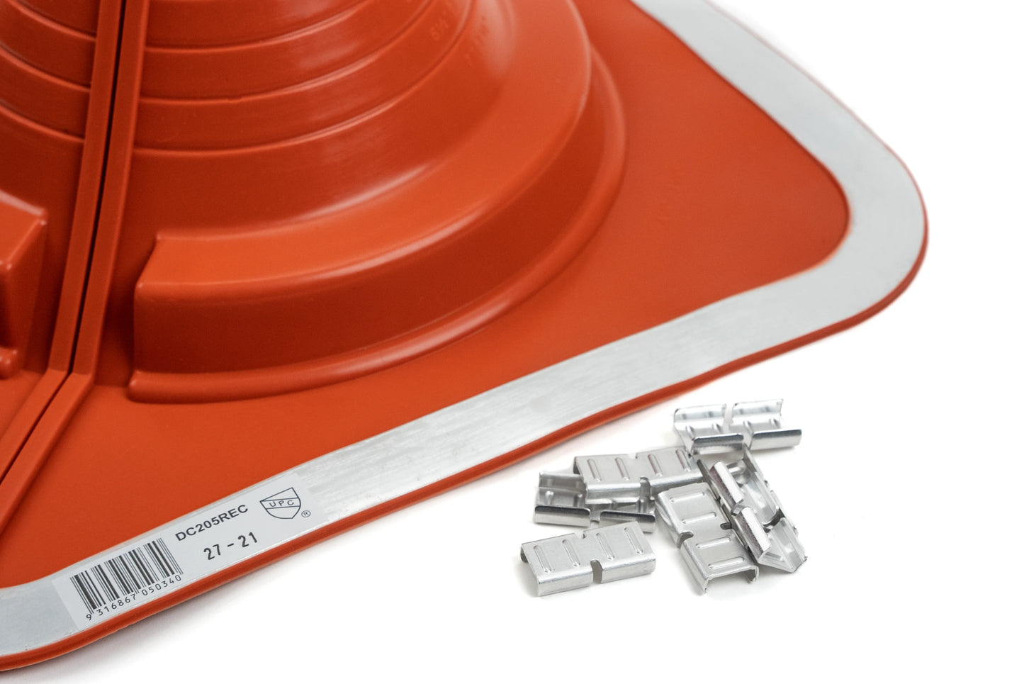 Dektite Combo Rubber Roof Flashing 108 - 190mm Red Silicone (DC205REC)