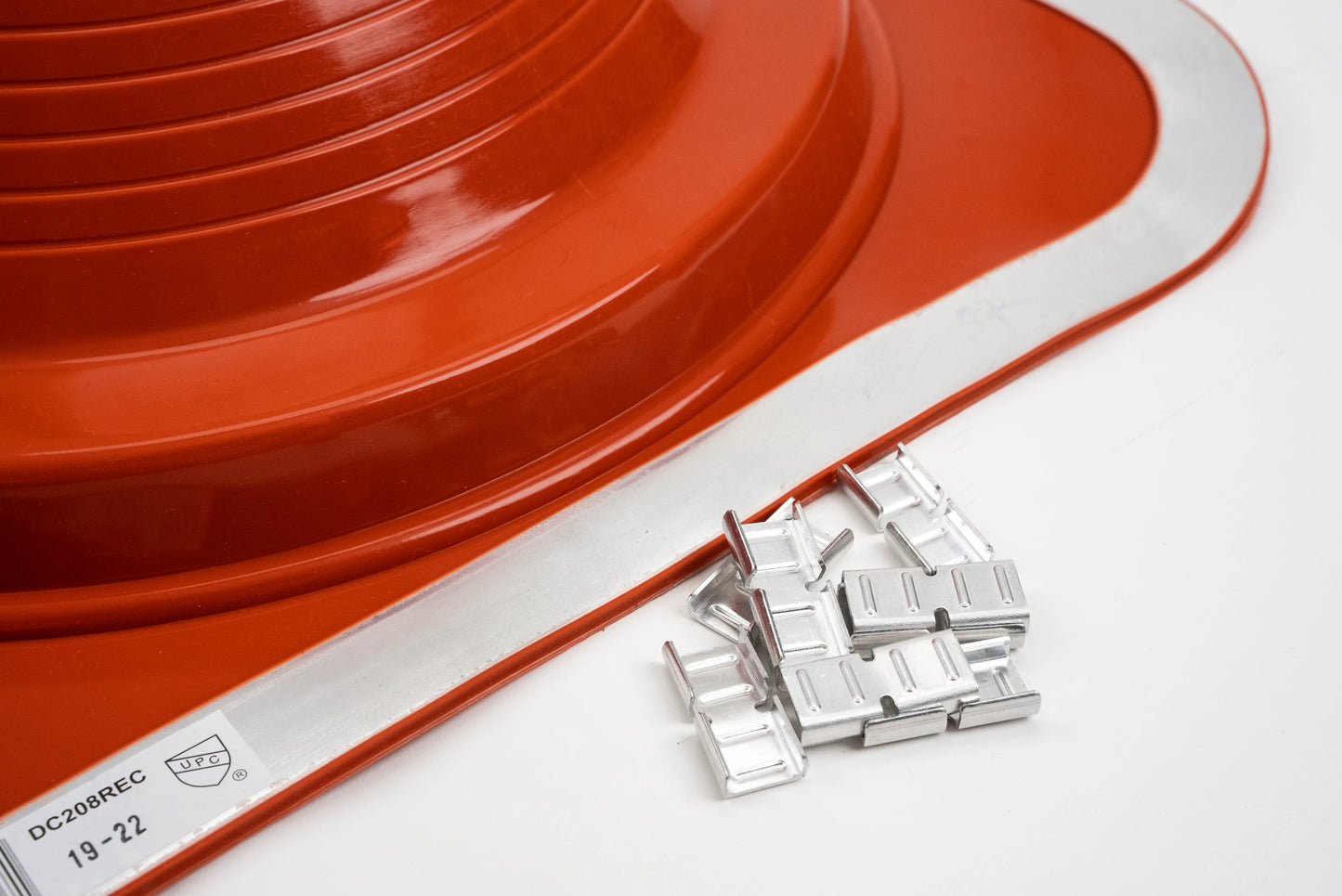 Dektite Combo Rubber Roof Flashing 175 - 330mm Red Silicone (DC208REC)