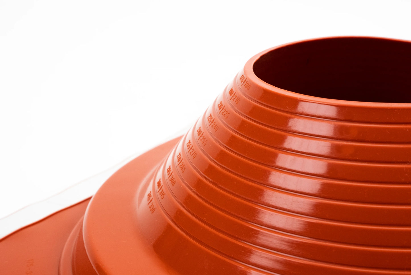 Dektite Combo Rubber Roof Flashing 175 - 330mm Red Silicone (DC208REC)