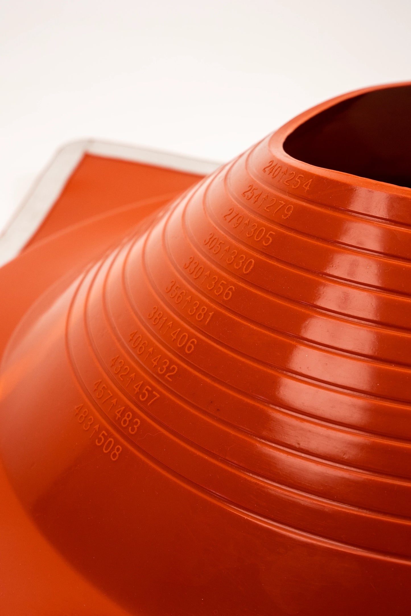 Dektite Combo Rubber Roof Flashing 240 - 503mm Red Silicone (DC209REC)