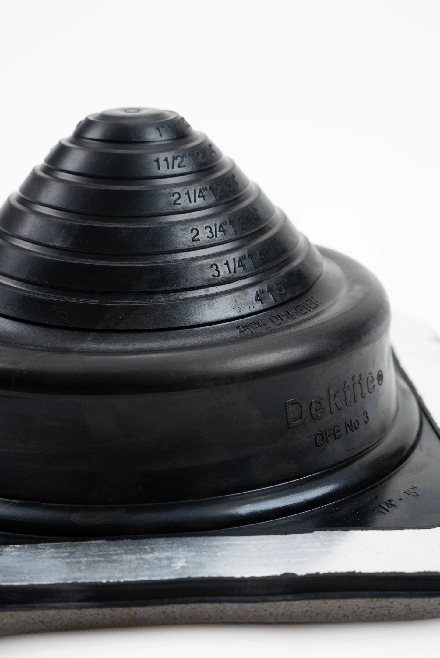 Dektite Ezi-Seal Rubber Roof Flashing 5-127mm Black EPDM (DFE103BEZ)