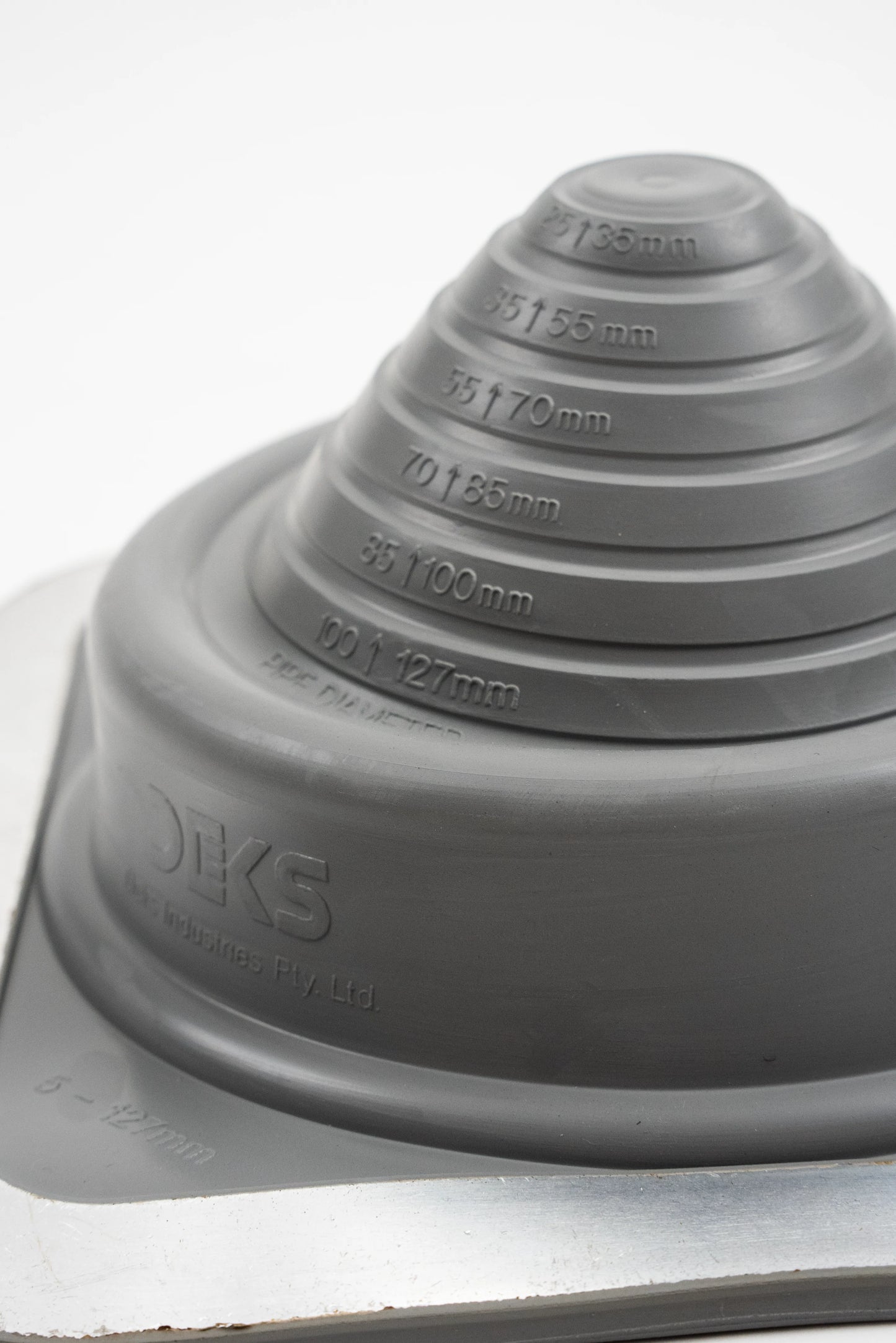 Dektite Premium Rubber Roof Flashing 5-127mm Grey EPDM (DFE103G)