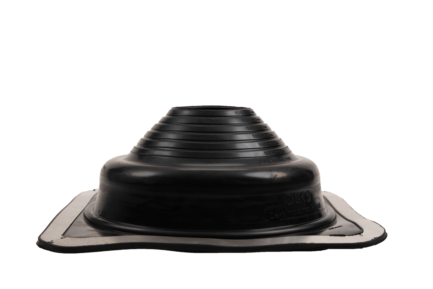 Dektite Premium Rubber Roof Flashing 75-175mm Black EPDM (DFE104B)