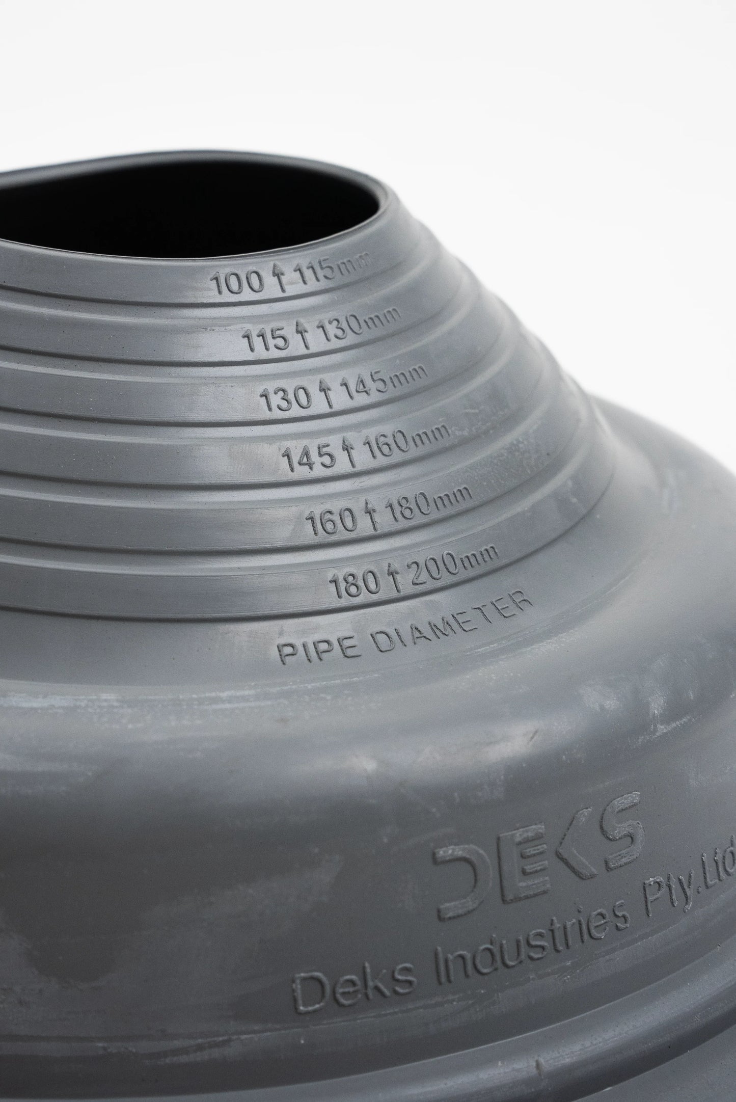 Dektite Premium Rubber Roof Flashing 100-200mm Grey EPDM (DFE105G)