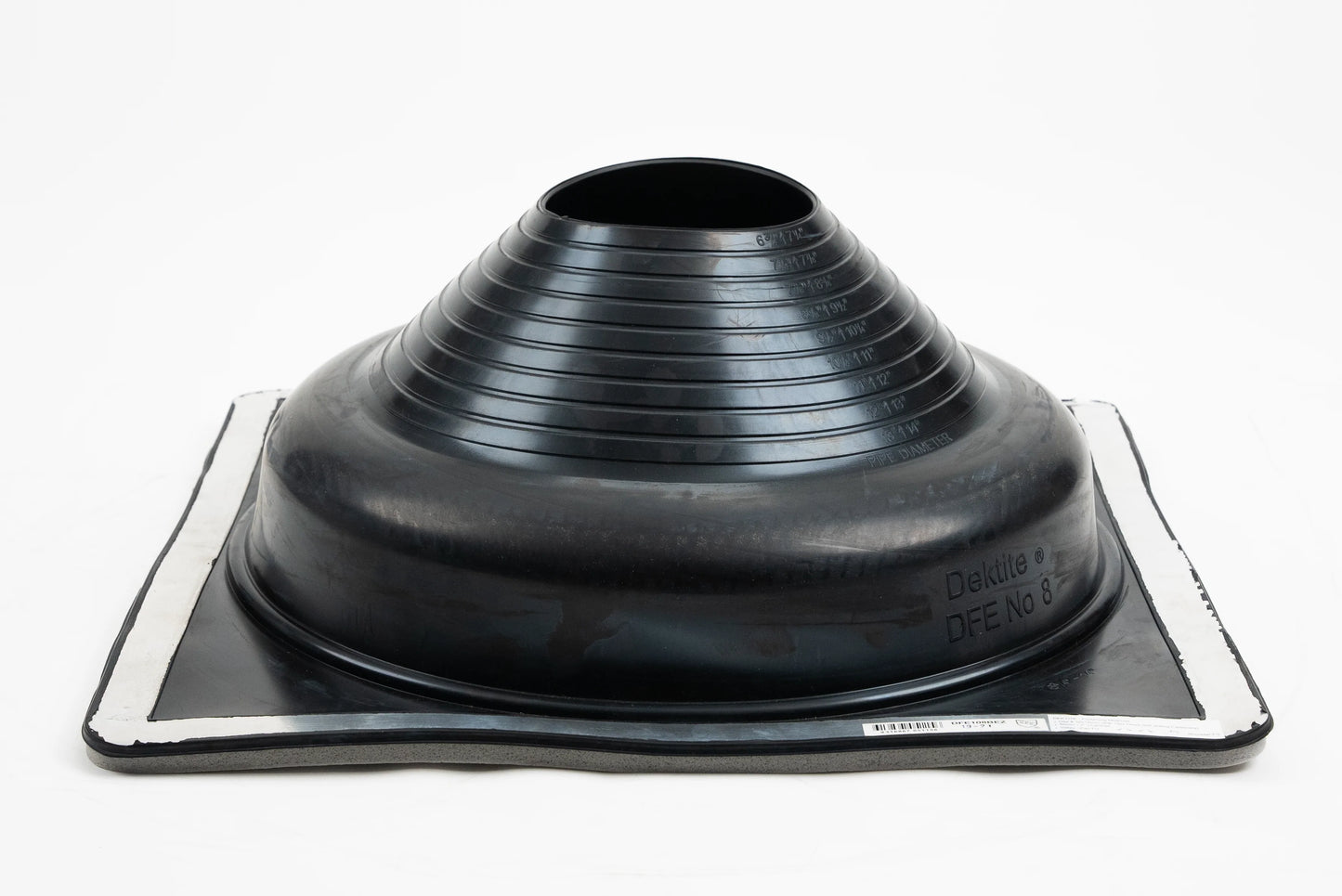 Dektite Ezi-Seal Rubber Roof Flashing 170-355mm Black EPDM (DFE108BEZ)