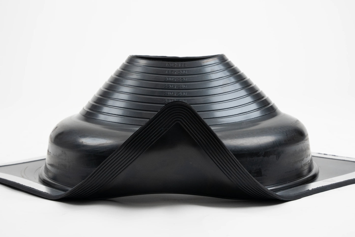 Dektite Premium Rubber Roof Flashing 170-355mm Black EPDM (DFE108B)