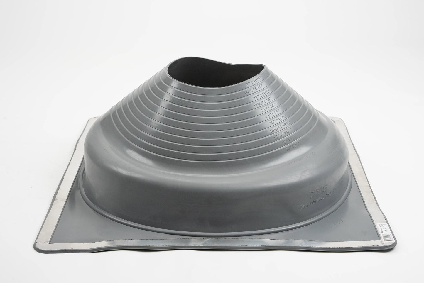 Dektite Premium Rubber Roof Flashing 230-508mm Grey EPDM (DFE109G)