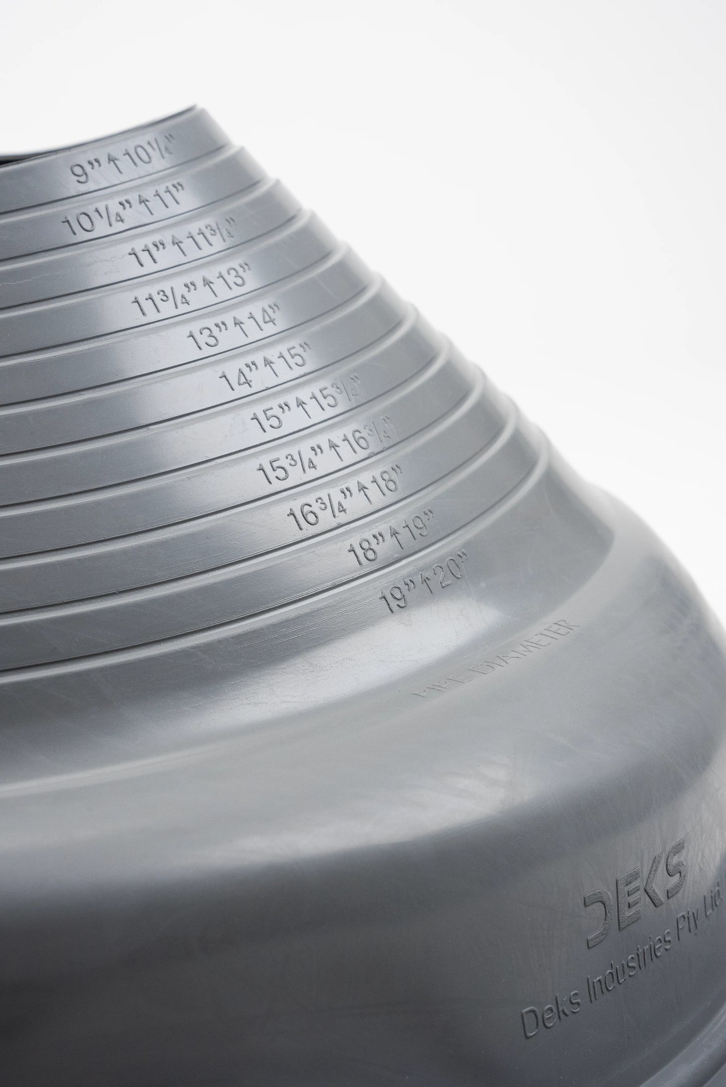 Dektite Premium Rubber Roof Flashing 230-508mm Grey EPDM (DFE109G)