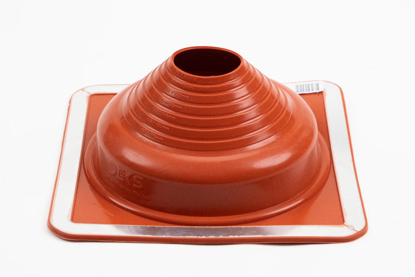 Dektite Premium Rubber Roof Flashing 75-175mm Red Silicone (DFE204RE)