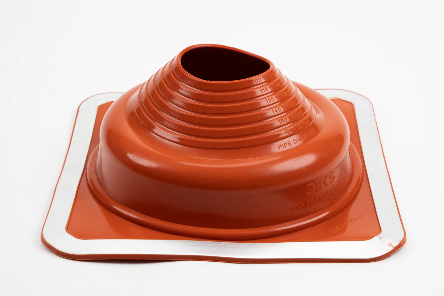 Dektite Premium Rubber Roof Flashing 100-200mm Red Silicone (DFE205RE)