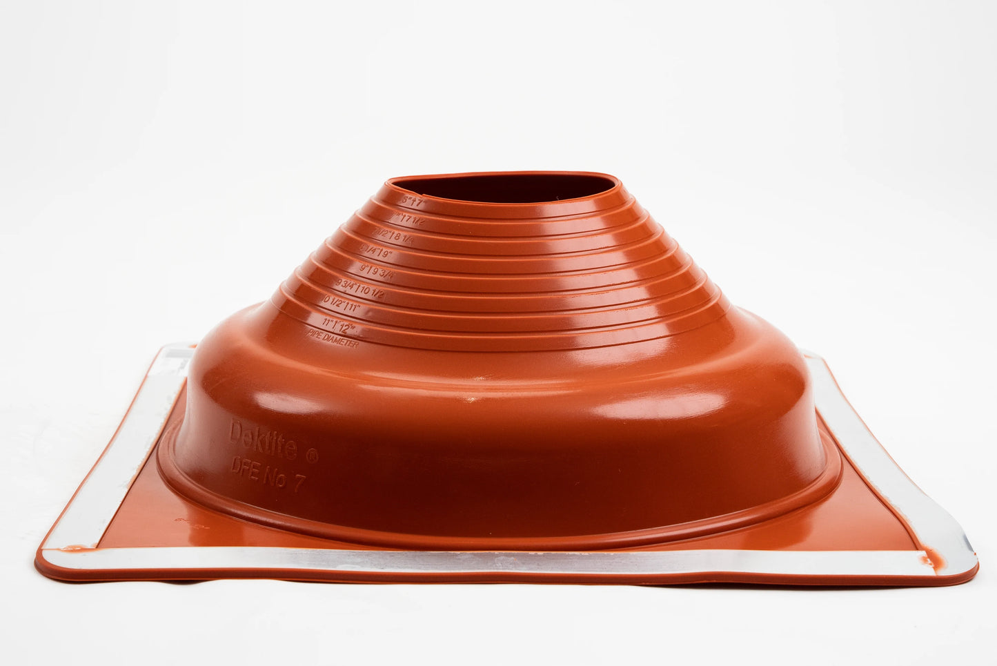 Dektite Premium Rubber Roof Flashing 150-300mm Red Silicone (DFE207RE)
