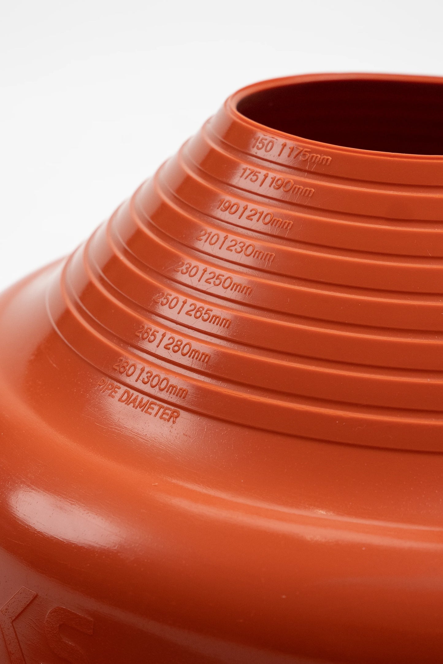 Dektite Premium Rubber Roof Flashing 150-300mm Red Silicone (DFE207RE)