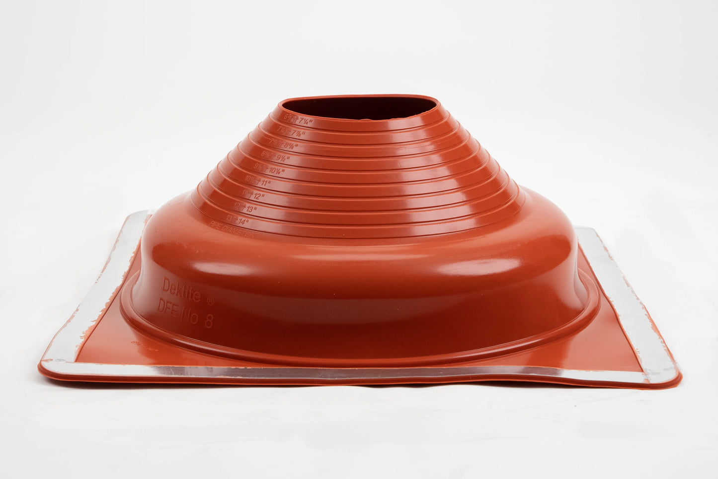 Dektite Premium Rubber Roof Flashing 170-355mm Red Silicone (DFE208RE)