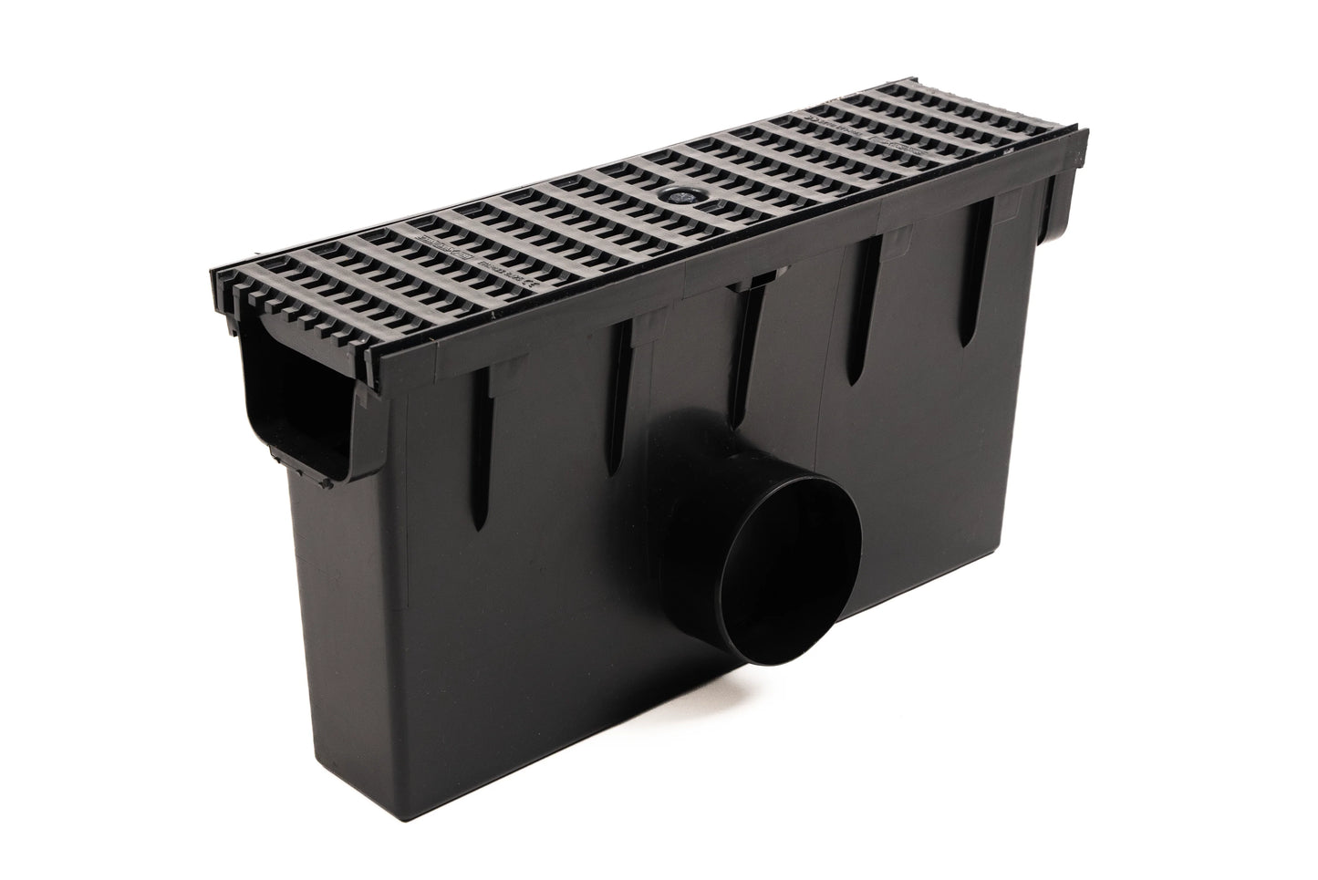 DekDrain EezeeSilt Box with PVC Grating B125 Grid Black