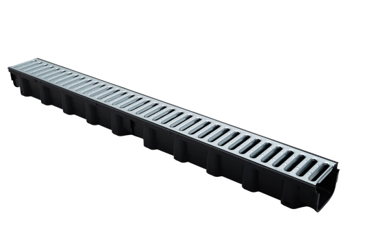DekDrain A15 Channel Drainage 1 Metre Plastic / Galvanised