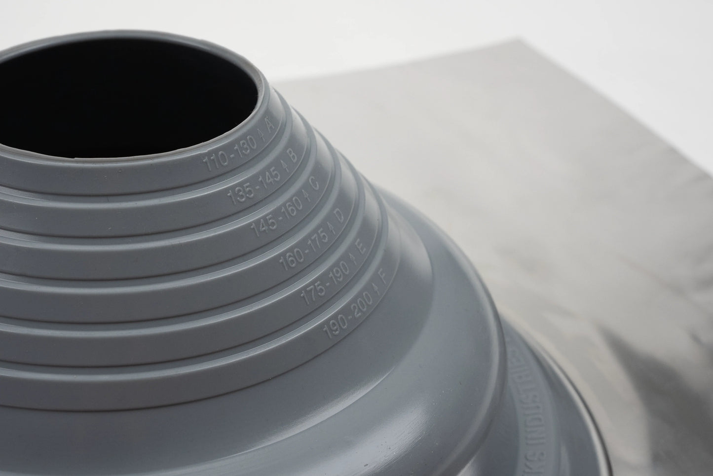 Seldek Aluminium Rubber Roof Flashing 110 - 200mm Grey Silicone (SDA202G)