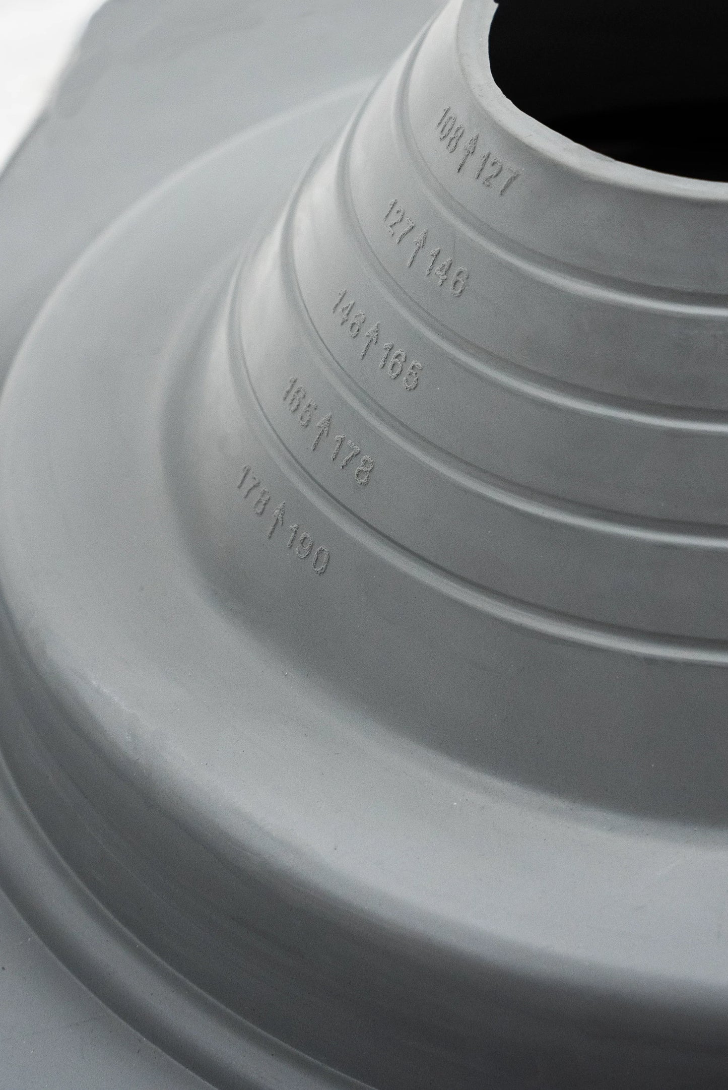 Dektite Combo Rubber Roof Flashing 108 - 190mm Grey EPDM (DC105GC)