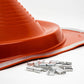 Dektite Combo Rubber Roof Flashing 240 - 503mm Red Silicone (DC209REC)