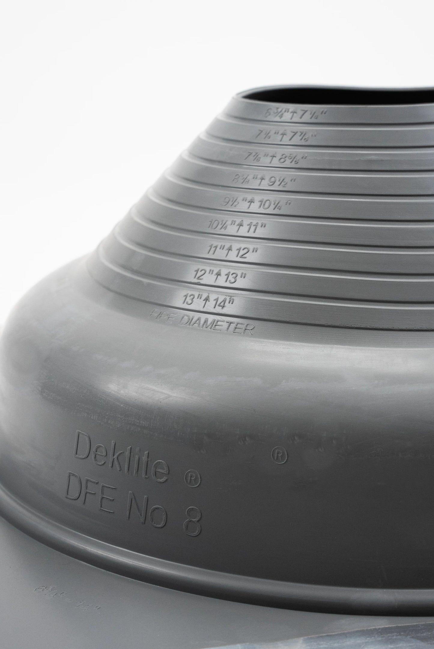 Dektite Premium Rubber Roof Flashing 170-355mm Grey EPDM (DFE108G)